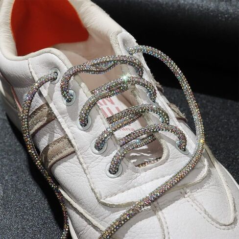 4 PCS Rhinestone Glitter Shoe Laces, 55 inches Crystal Rope,Bling Bling Sneakers Laces in Saudi Arabia