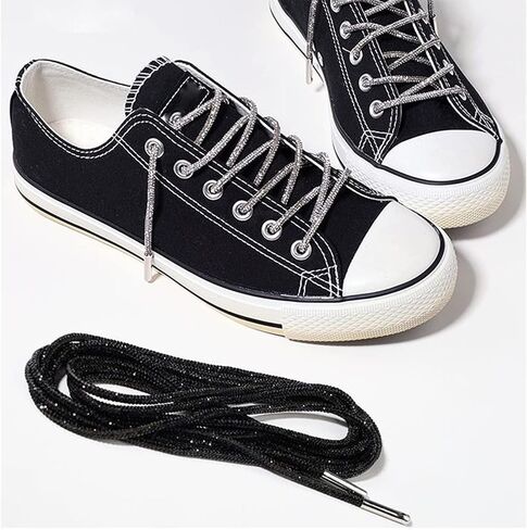 4 PCS Rhinestone Glitter Shoe Laces, 55 inches Crystal Rope,Bling Bling Sneakers Laces in Saudi Arabia