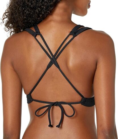 BECCA Women's Fine Line Halter Bikini Top, Adjustable, Swimwear Separates in Saudi Arabia