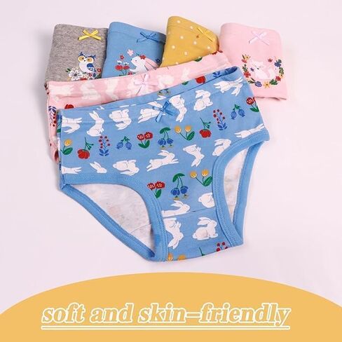 Girls' Cotton Underwear Kids Soft Panties 6-Pack in Saudi Arabia