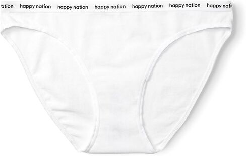 Happy Nation Girls Comfy Cotton Logo Bikini Underwear in Kuwait
