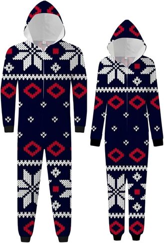 Matching Christmas Pajamas,Christmas Union Suit Pajamas for Couples,Onesies Christmas Pajamas for Family in Saudi Arabia