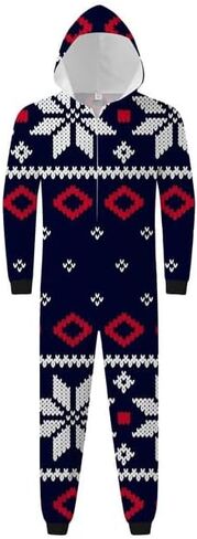 Matching Christmas Pajamas,Christmas Union Suit Pajamas for Couples,Onesies Christmas Pajamas for Family in Saudi Arabia