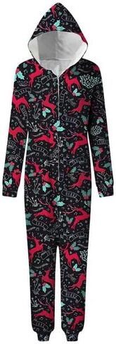 Matching Christmas Pajamas,Christmas Union Suit Pajamas for Couples,Onesies Christmas Pajamas for Family in Saudi Arabia