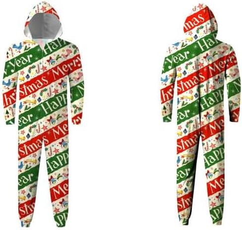 Matching Christmas Pajamas,Christmas Union Suit Pajamas for Couples,Onesies Christmas Pajamas for Family in Saudi Arabia