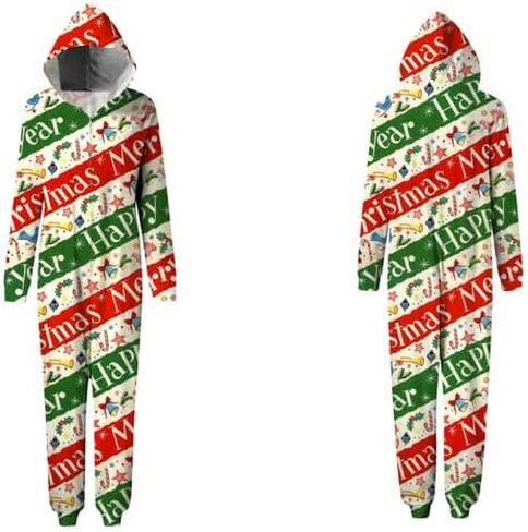 Matching Christmas Pajamas,Christmas Union Suit Pajamas for Couples,Onesies Christmas Pajamas for Family in Saudi Arabia