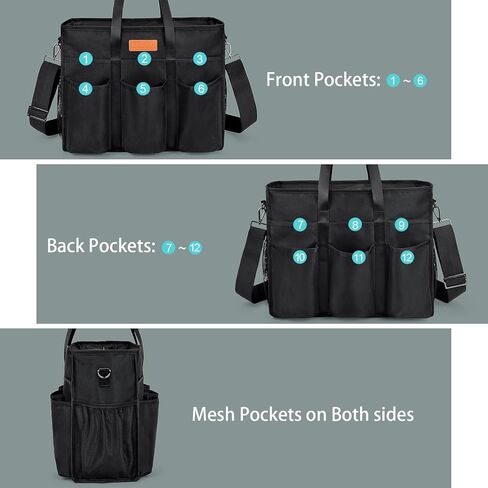 LIFEMATE Nurse Bags for Work Utility Tote Bag Multiple Pockets for Teacher Nursing Students and Home Health Care Staff in Kuwait