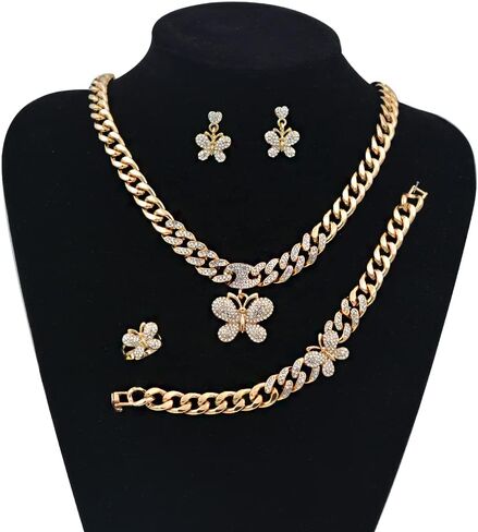 Giffor Jewelry Sets For Women 14K Filled Gold Jewellery 4 Pack Necklaces Sets in Saudi Arabia