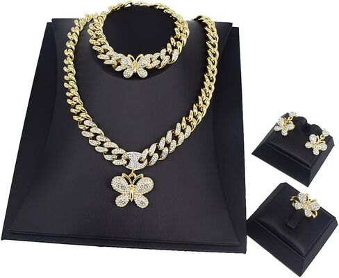 Giffor Jewelry Sets For Women 14K Filled Gold Jewellery 4 Pack Necklaces Sets in Saudi Arabia