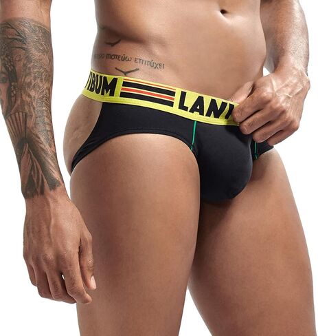 Men's Jockstrap Thong Underwear Sexy Cotton Athletic Supporter Briefs in Kuwait