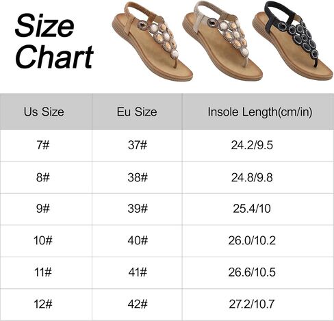 صنادل ZOEREA النسائية المسطحة الصيفية المريحة والصنادل ذات الوجه بالتخبط وحجر الراين أحذية الشاطئ البوهيمية in Kuwait