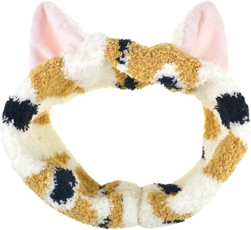 DRESHOW سبا الوجه Headbands تيري القماش المناشف Headbands لطيف القط الأذن هيرباند للنساء غسل الوجه ماكياج قناع Headbands in Saudi Arabia