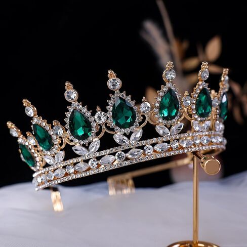 Tiara Crown for Women Crystal Queen Crowns Princess Tiaras with Comb Royal Crown for Wedding, Christmas, Halloween, Birthda, party, Prom, Anniversaries in Saudi Arabia