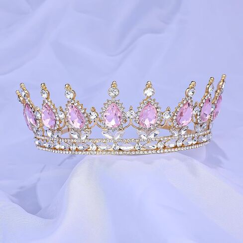 Tiara Crown for Women Crystal Queen Crowns Princess Tiaras with Comb Royal Crown for Wedding, Christmas, Halloween, Birthda, party, Prom, Anniversaries in Saudi Arabia