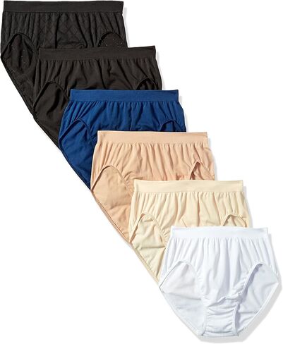 Bali Women's 6-Pack Comfort Revolution Hi-Cut Panty in Saudi Arabia