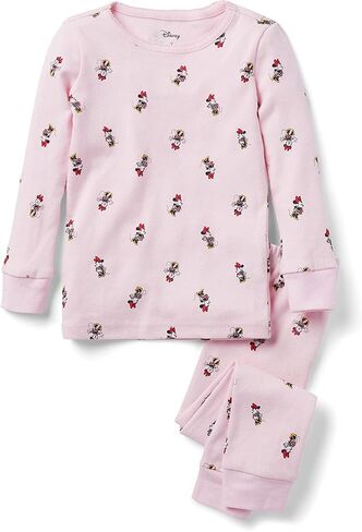 Janie and Jack Girl's Minnie Mouse Tight Fit Sleepwear (Toddler/Little Kids/Big Kids) Pink 6 Little Kid in Saudi Arabia