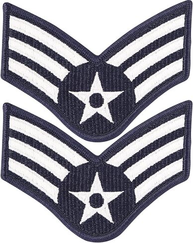 Air Force Senior Airman E-4 Full Color Embroidered Enlisted Rank - Large Size in Saudi Arabia