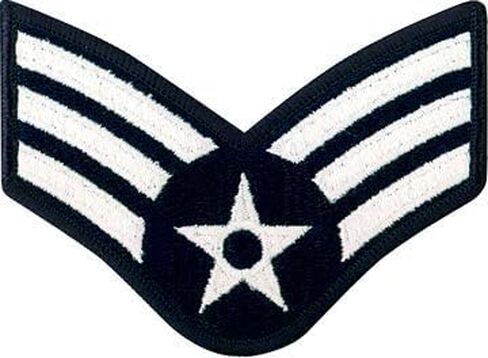 Air Force Senior Airman E-4 Full Color Embroidered Enlisted Rank - Large Size in Saudi Arabia