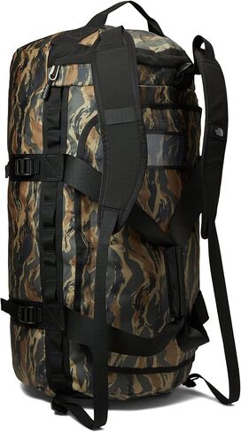 ذا نورث فيس شنطة دفل من بيس كامب ال نيو رمادي داكن واخضر بطباعة مموهة/ تي ان اف اسود، مقاس واحد in Kuwait