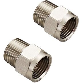 One Pair BSP 1/2“ Female to NPT 1/2" Male Thread Adapter Pipe Fitting Reducer Connector(NPT adapter)