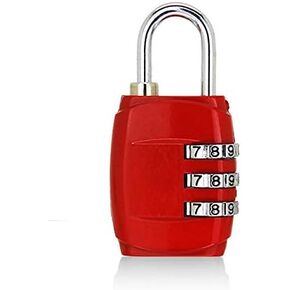 Pumelo Tech 3-Digit Combination Lock Padlocks for School Gym Locker, Sports Locker, Fence, Toolbox, Case, Outdoor, Fence, Hasp and Storage (Green)