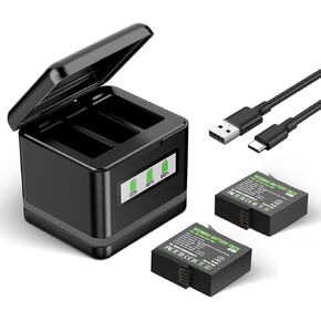 NBZZ 2 Packs Batteries Pack for Insta 360 Ace Pro Battery 1700mAh and Dual Fast Charge Hub(CINSBAJA) Compatible with Insta 360 Ace Accessories(Fully Compatible with Original)