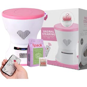 Yoni Seat,Yoni Kit, Steam Seat with 20 Bags Yoni Herbs, Upgraded V Steam at Home Kit for Women Health, PH Balance, Postpartum Care, Feminine Odor and Cleansing