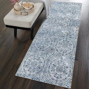 vivorug Washable Rug, Ultra Soft Area Rug 8x10, Non Slip Abstract Rug Foldable, Stain Resistant Rugs for Living Room Bedroom, Modern Fuzzy Rug (Gray/Rust, 8'x10')