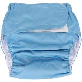 Adult Cloth Diaper, Waterproof & Reusable Elderly Incontinence Nappies Underwear with Maximum Absorbency for Adult Incontinence Care, Unisex, Suitable Waist for 19.7-49.9inch