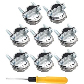 4 Pcs 1/2 Inch Clamp Type Cable Connectors, Zinc Clamp Cable Connector Fittings for Metallic Conduit Protect Cables in Kuwait