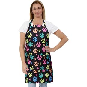 Plum Hill Waterproof Dog Grooming Apron, Dog Groomer Apron, Dog Grooming Smocks for Women, Waterproof Apron for Dog Grooming