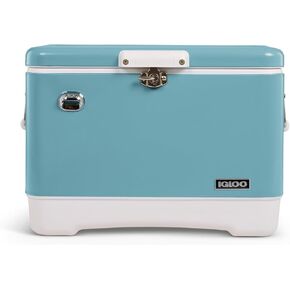 Igloo 54 Qt Steel Belted Legacy Stainless Steel Cooler with Bottle Opener