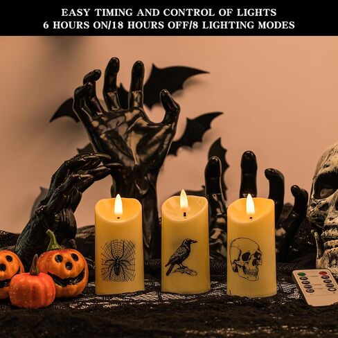 Halloween Decorations Indoor/Outdoor,3pcs Creepy Hands Wall Mountable with 3pcs Halloween led Lights and Remote Controlled,Halloween Wall Decor,Gothic Wall Decorations Indoor in Saudi Arabia