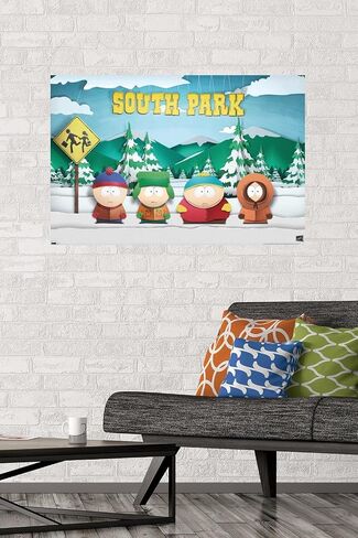 Trends International South Park - Bus Stop Wall Poster, 22.37" x 34.00", Premium Unframed Version in Saudi Arabia