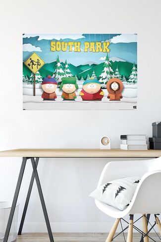 Trends International South Park - Bus Stop Wall Poster, 22.37" x 34.00", Premium Unframed Version in Saudi Arabia