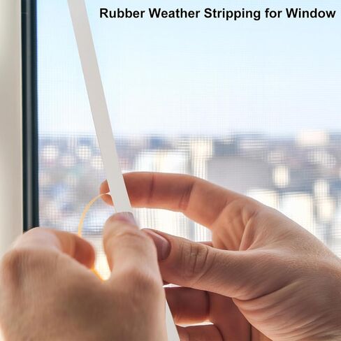 uxcell 2m Silicone Foam Strip Solid Rod Window Sealing Strip 12mm Rubber Weather Stripping for Car Door Window, White in Kuwait