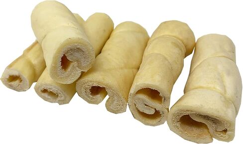 Amazing Dog Treats - Beef Cheek Rolls (6 Inch Regular - 8 Pcs) - No Hide - Safe Rawhide Alternative Dog Chew - Great for Power Chewers - Long Lasting Dog Chew - No Splinters - Retriever Rolls For Dogs in Saudi Arabia