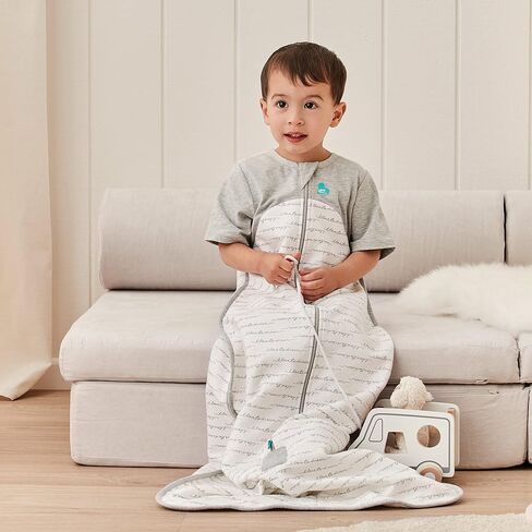 كيس نوم عضوي للأطفال الصغار من Love to Dream (18-36 شهرًا)، كيس نوم فائق النعومة لتنظيم درجة الحرارة، بطانية 1.0TOG قابلة للارتداء لجميع المواسم، وردي in Kuwait