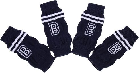 POPETPOP Dog Leg Warmers - 4pcs Knitted Pet Leg Warmers Pet Dog Elbow Protector Dog Leg Cover Dog Leg Sleeve Leg Support Protectors Leg Warmers for Dogs Cats in Kuwait