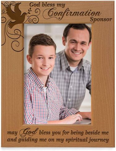 KATE POSH - God Bless my Confirmation Sponsor - may God bless You for being beside me and guiding me on my spiritual journey - Picture Frame (4x6 Vertical) in Saudi Arabia