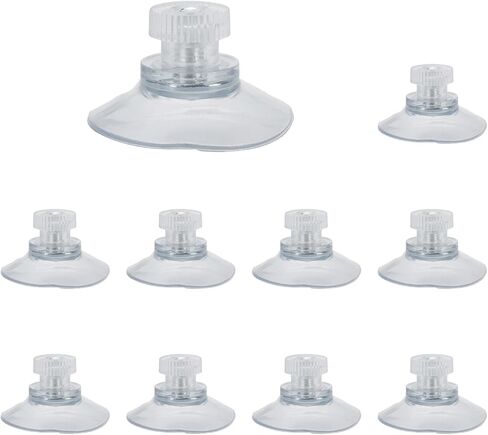 10 PCS Suction Cup,41 mm Suction Pads with Plastic Cap Clear PVC Sucker Pads Strong Adhesive Suction Holder for Window Glass Bathroom Wall Glass Door in Saudi Arabia