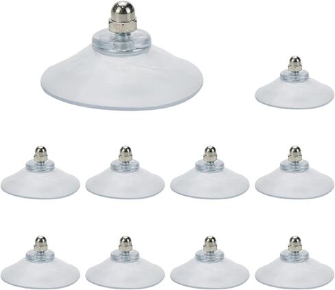 10 PCS Suction Cup,41 mm Suction Pads with Plastic Cap Clear PVC Sucker Pads Strong Adhesive Suction Holder for Window Glass Bathroom Wall Glass Door in Saudi Arabia
