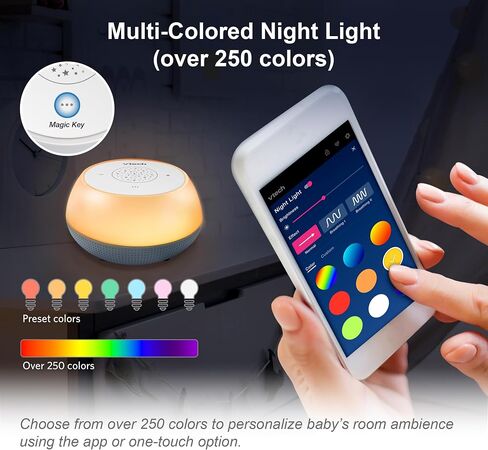 VTech BC8213 V-Hush Junior Sleep Soother - 40 Stories, Songs & Sounds, Record Your Voice, Bluetooth Speaker, Color Night Light & Ceiling Projector in Saudi Arabia