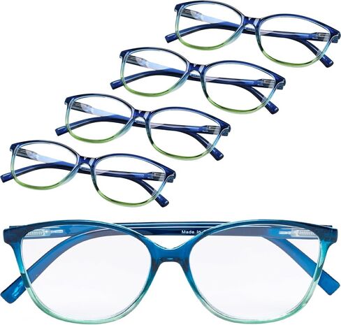 GUD نظارات قراءة كبيرة للنساء 5 أزواج من نظارات القراءة للسيدات على شكل عين القطة in Kuwait