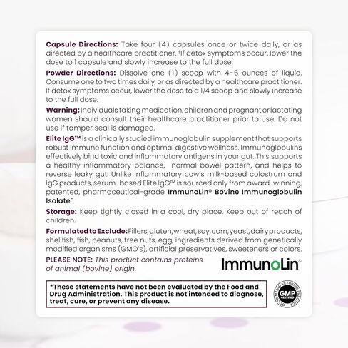 مسحوق مكملات الغلوبولين المناعي النقي Therapro Rx Elite IgG، 60 وجبة، 1100 مجم IgG، IGA وIgM من الجلوبيولين المناعي المشتق، بدون نكهة، الغلوتين، الألبان والكائنات المعدلة وراثيًا، بديل مكملات اللبأ in Kuwait