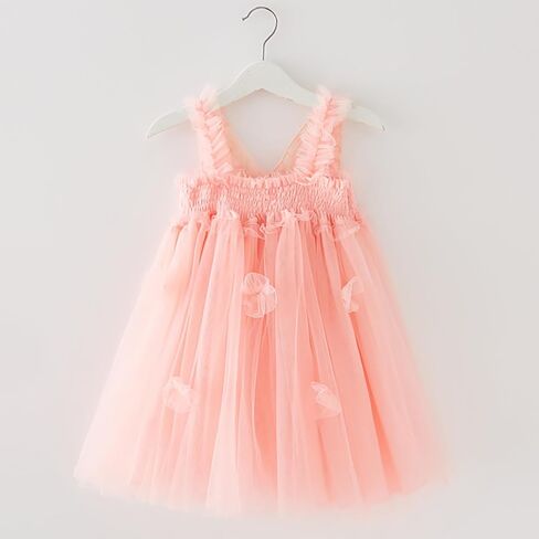 Baby Girls Tulle Tutu Dress Butterfly Flower Print Back Sundress Size 6M-5T in Saudi Arabia