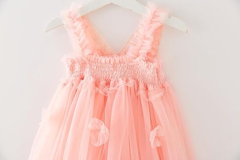 Baby Girls Tulle Tutu Dress Butterfly Flower Print Back Sundress Size 6M-5T in Saudi Arabia