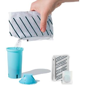 Phox - Brita Standard Compatible water filter cartridge - Eco refillable and reusable filter cartridge for Brita Pitcher + Clean Pack