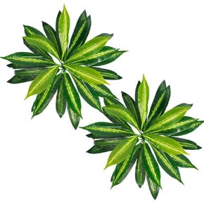 Melorca&Guilla Artificial Plants Artificial Ferns Outdoor,2PCS 35" Diam Large Fake Ferns,Faux Ferns Outdoor Artificial Plants for Shop Garden Office Home Décor