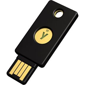 Yubico - YubiKey 5 NFC - Two-Factor authentication (2FA) Security Key, Connect via USB-A or NFC, FIDO Certified - Protect Your Online Accounts